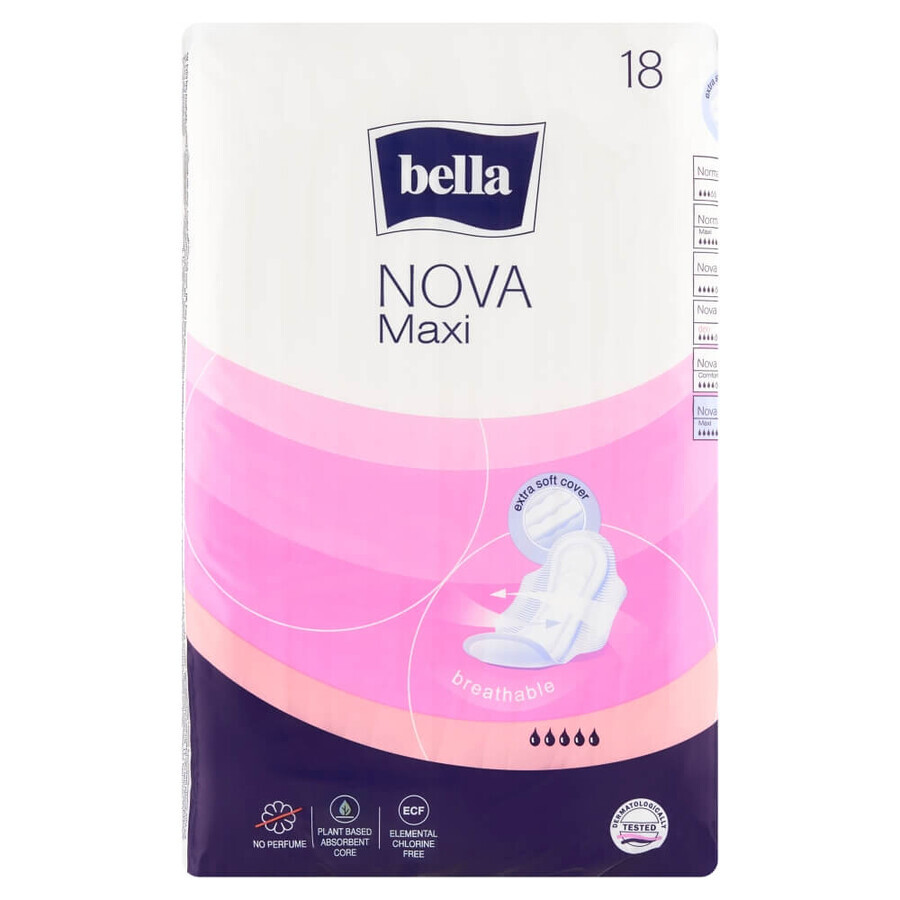 Assorbenti Bella Nova Maxi - Pacco da 18 pezzi