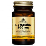 Solgar L-cisteina 500 mg, 30 capsule vegetali