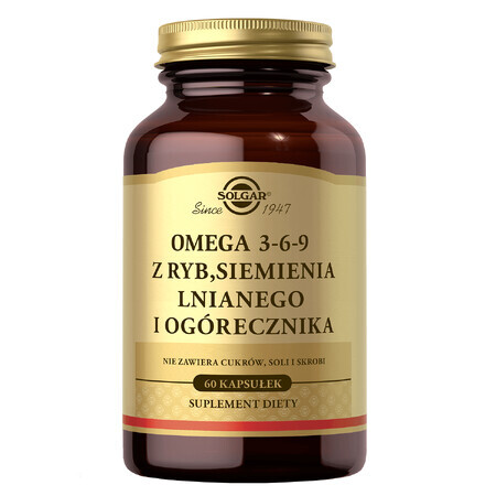 Integratore Alimentare Omega 3-6-9 Solgar - 60 capsule