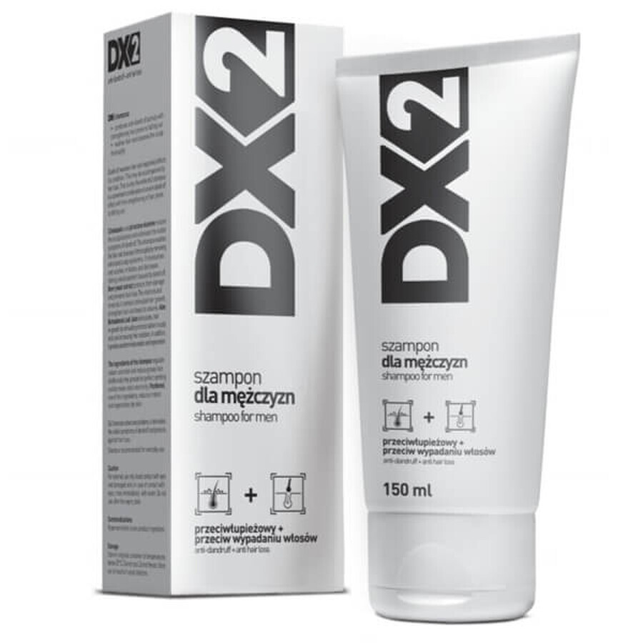 DX2, Shampoo Antiforfora Professionale per Uomini, 150ml
