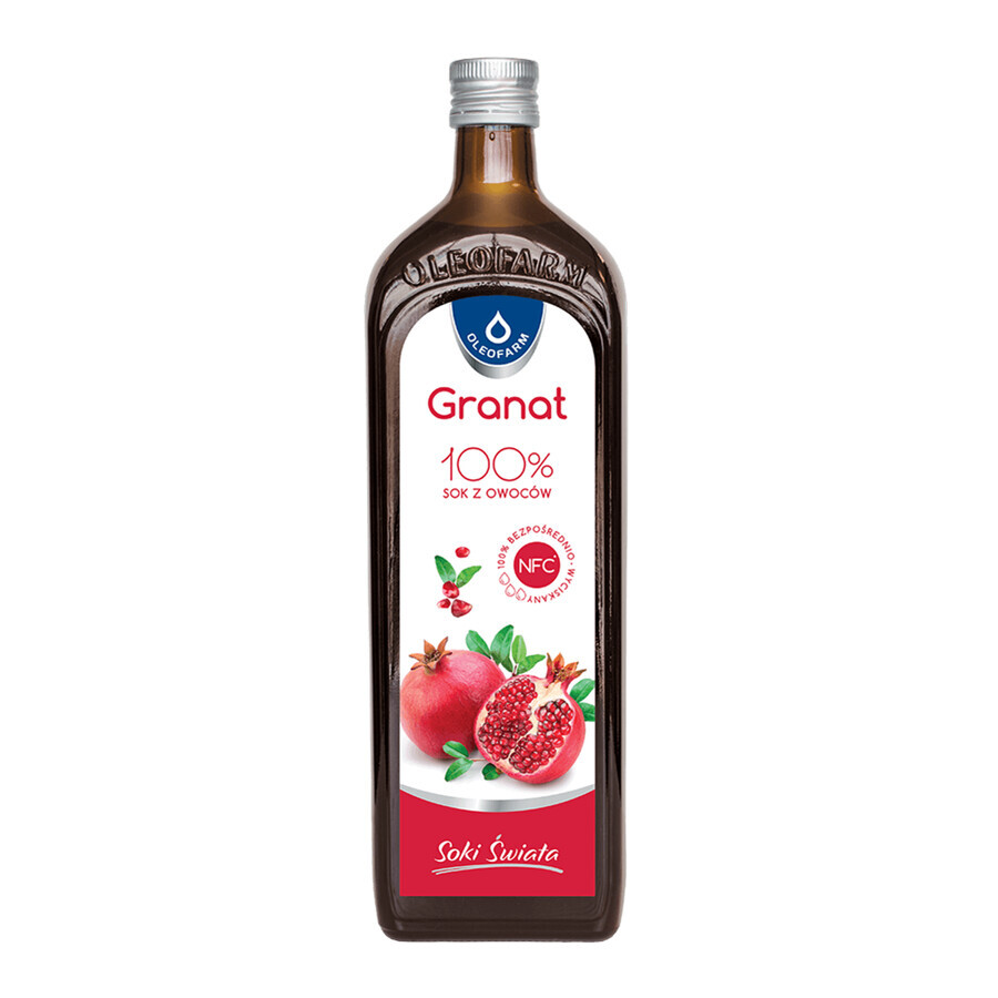 Oleofarm Succhi del Mondo Melograno, 100% succo di frutta, 980 ml