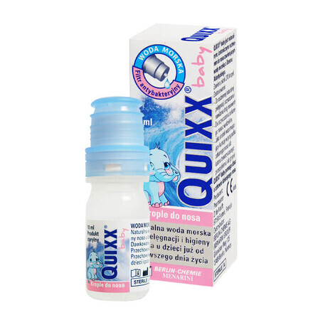 Gocce nasali per neonati Quixx Baby, 10 ml.