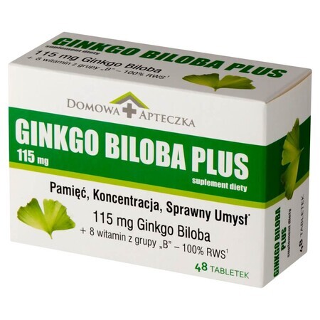 Farmacia Casalinga con Estratto di Ginkgo Biloba Plus - 48 compresse