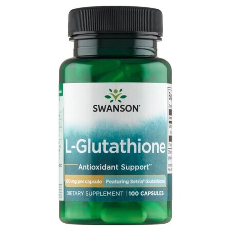 Swanson L-Glutathion, L-glutathion 100 mg, 100 capsules