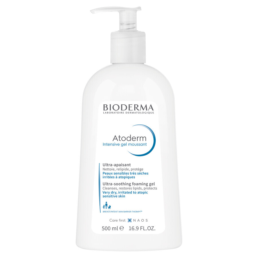 Bioderma Atoderm Intensive - Gel Idratante per Pelle Atopica, 500ml