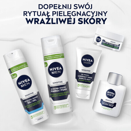 Nivea Men Sensitive, verzachtende vochtinbrengende gezichtscrème, 75 ml