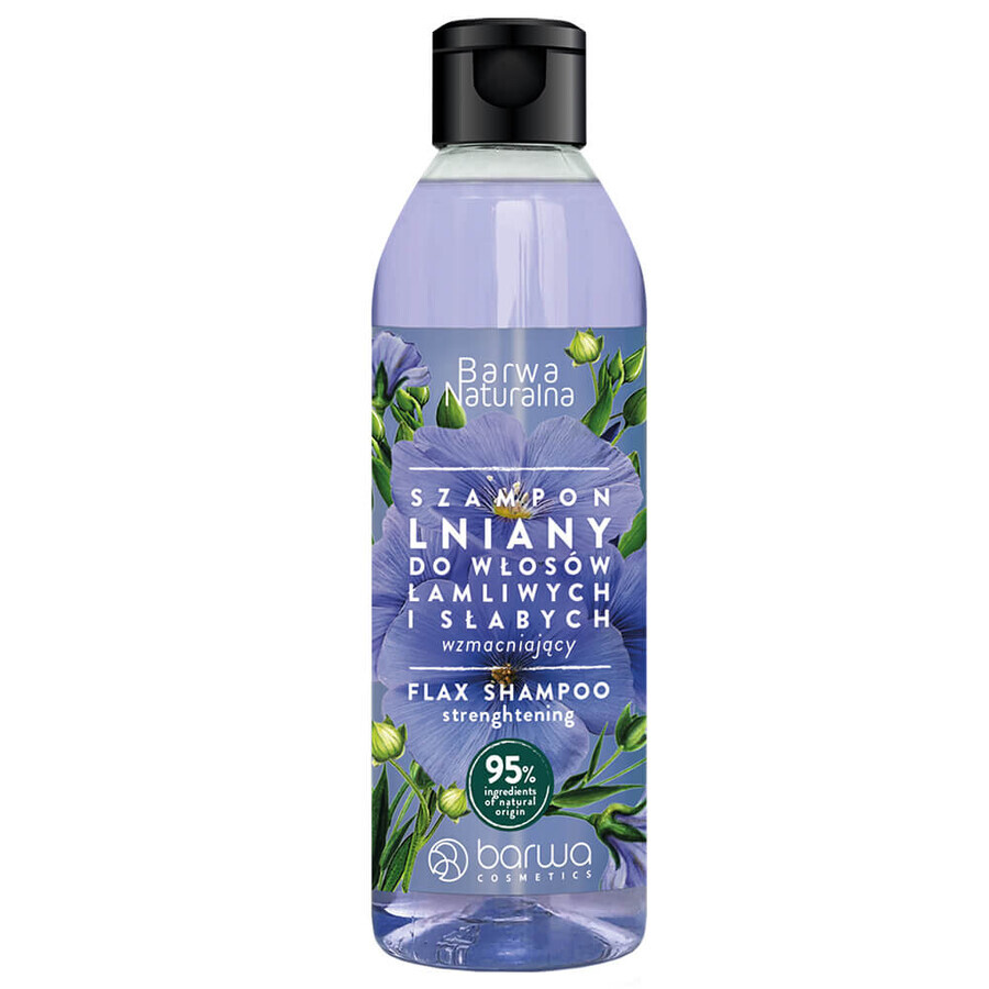Shampoo di Lino per Capelli, Idratante e Purificante, 300 ml