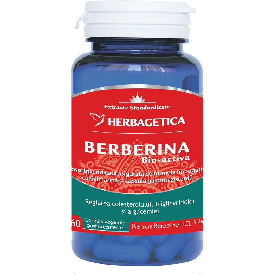 Berberina Bio-attiva, 60 capsule, Herbagetica