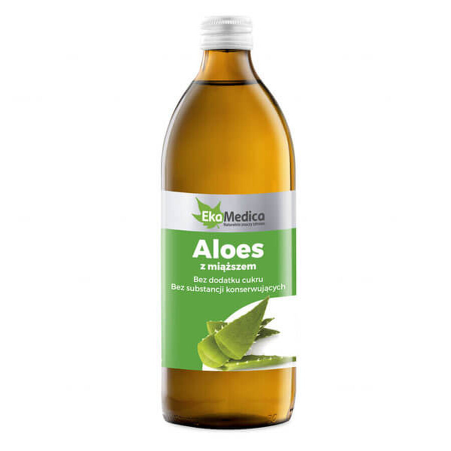 Succo di Aloe Vera al 99,8%, con polpa EkaMedica, 500 ml
