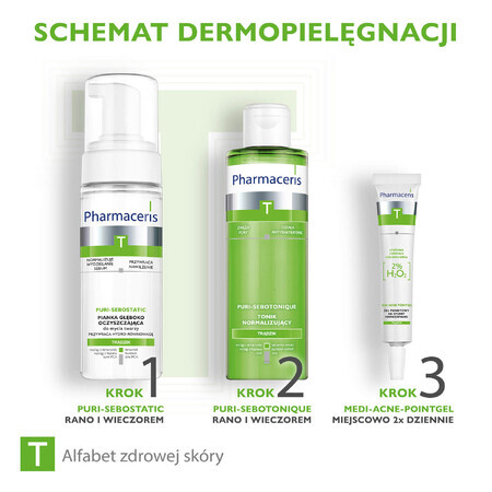 Pharmaceris T Medi Acne Point-Gel, puntgel voor lokale micro-inflammatoire laesies 2% H2O2, 10 ml