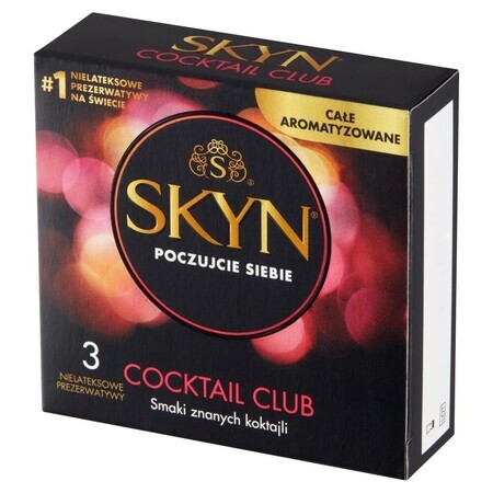 SKYN Cocktail Club Preservativi non in lattice, 3 pezzi