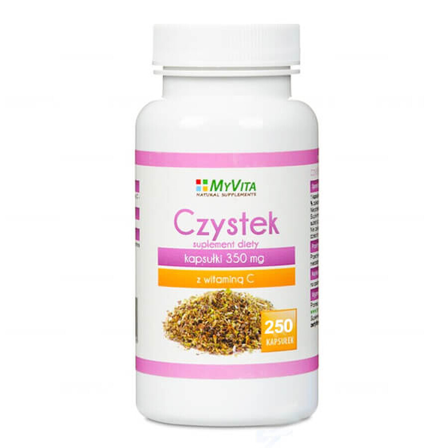 MyVita Cistus con vitamina C, 250 capsule