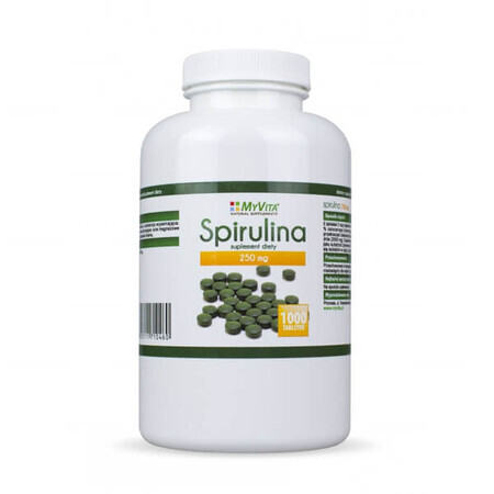 MyVita, Spirulina, 1000 tabletek