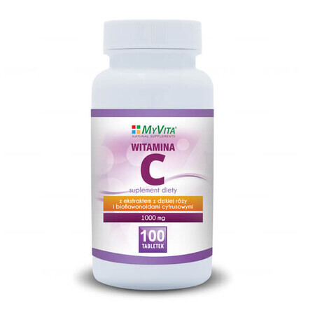 Vitamina C, Integratore Alimentare in Compresse - MyVita, 100 pezzi.