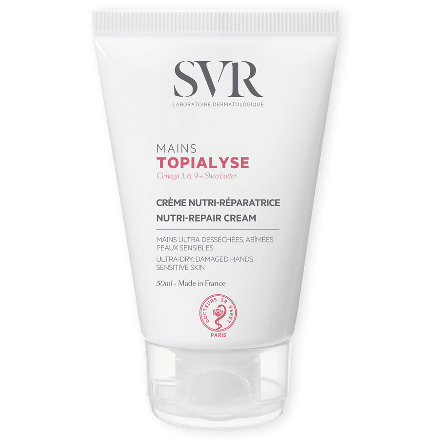 SVR Topialyse Mains, pflegende und regenerierende Handcreme, 50 ml