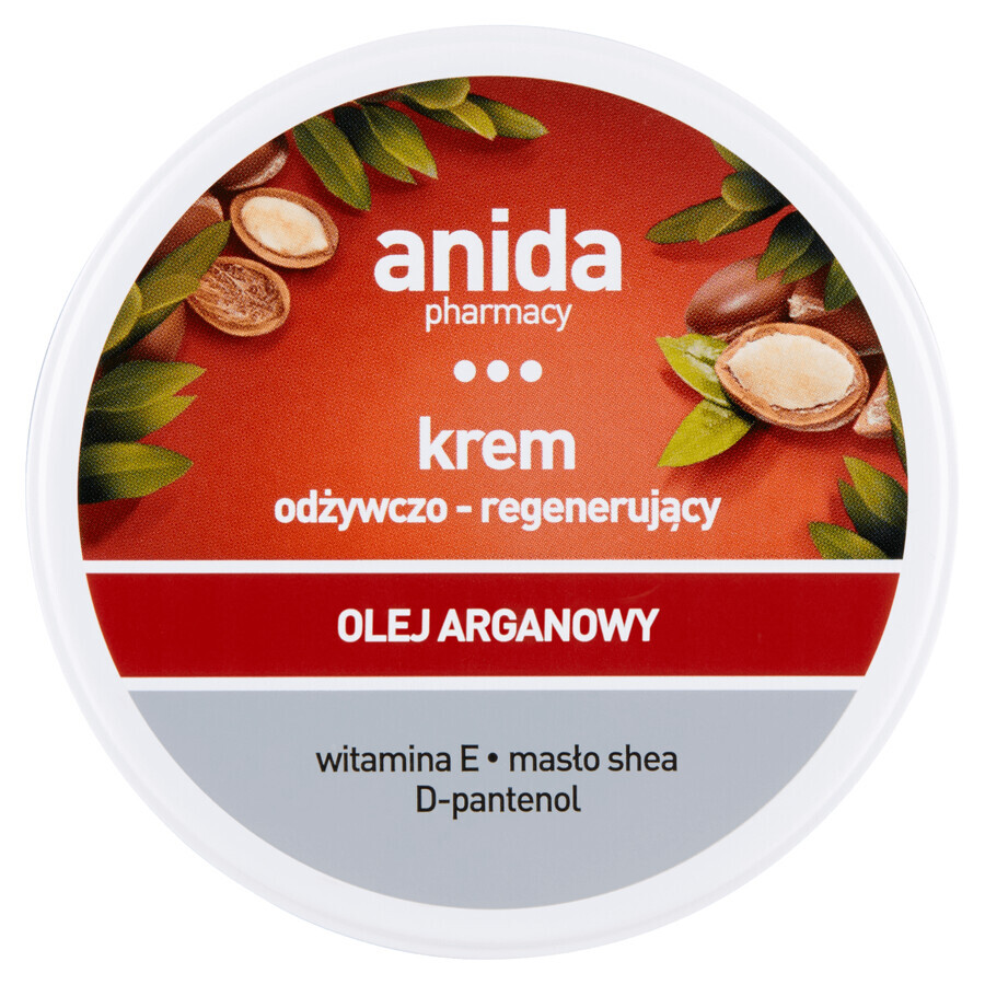 Anida, crema nutritiva y regeneradora con aceite de argán, 125 ml