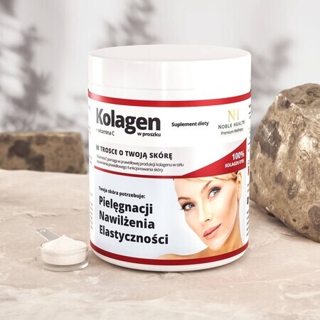 Collagene + Vitamina C in Polvere, 100 g da Noble Health.