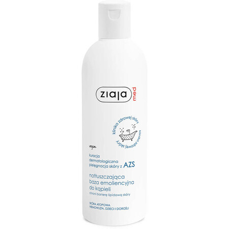 Ziaja Med Dermatological Treatment for AD, Fat Emollient Bath Base, 270 ml