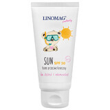 Linomag Emolients Sun, protezione solare per neonati e bambini dai 6 mesi, SPF 50, 50 ml