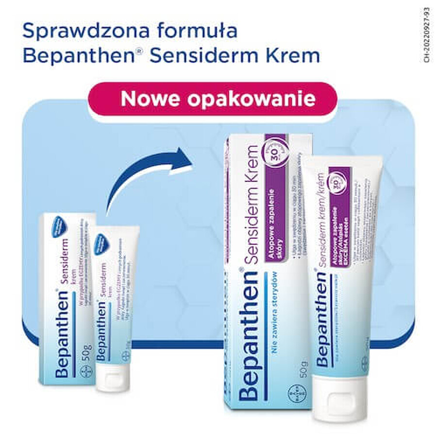 Bepanthen Sensiderm, krem od urodzenia, 50g - Dugi termin wanoci!