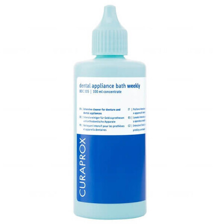 Curaprox BDC 105 Concentrato 100 ml - Concentrato Professionale per Pulizia Senza Biossido, Efficacia e Delicatezza nell Igiene Orale.