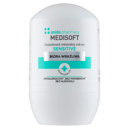 Anida Medisoft, Dezodorant mineralny, roll-on, 50 ml - Dugi termin wanoci!