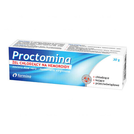 Proctomina, gel rinfrescante per emorroidi, 30 g