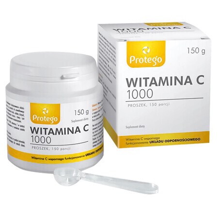 Vitamina C in Polvere 1000mg - Integratore Antiossidante con Gusto Agrumato - 150g