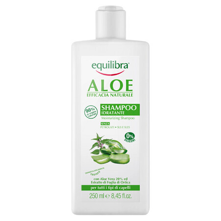 Equilibra Shampoo con Aloe, Purificazione e Idratazione Naturale, 250 ml