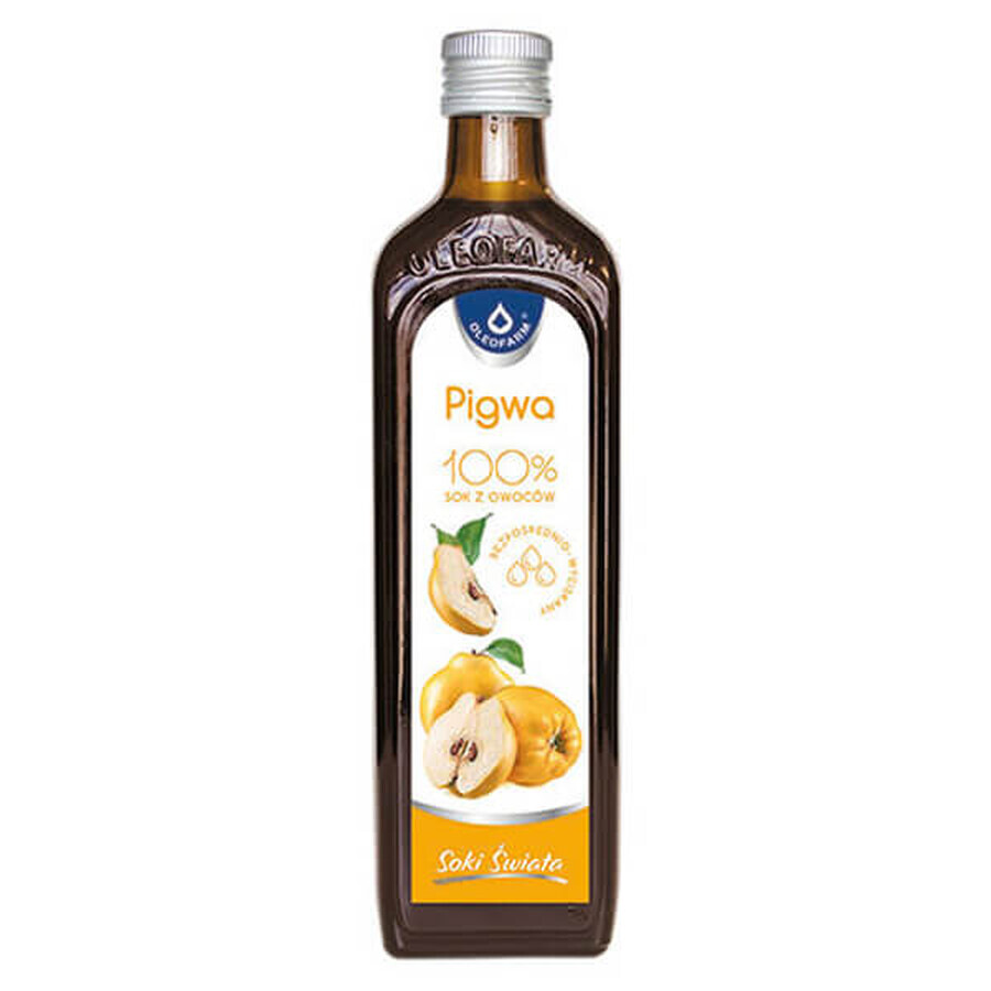 Succo di Mela Cotogna Premium - Succo Eccezionale al 100% di Mele Cotogne, Senza Aggiunte, Gusto Delicato, Alta Qualità, 490ml.