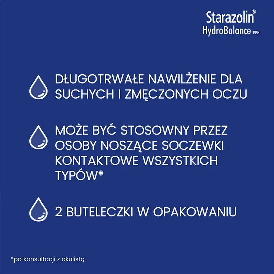 Starazolin HydroBalance PPH, eye drops, 2 x 5 ml