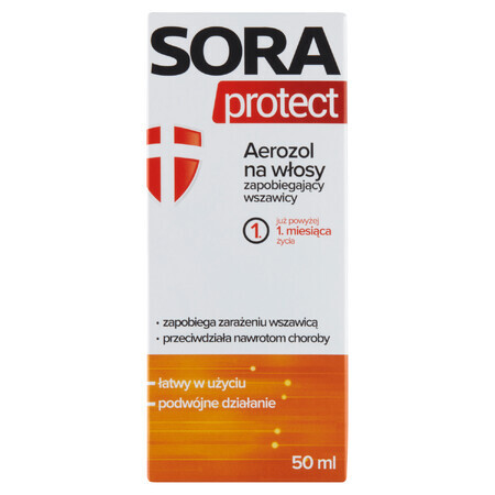 Sora Protect, Lacca antipidocchi per capelli, 50ml