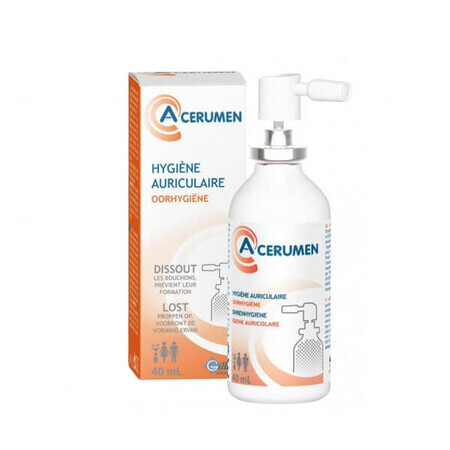 A-Cerumen, preparato per l'igiene dell'orecchio per bambini di età superiore ai 6 mesi e adulti, spray, 40 ml