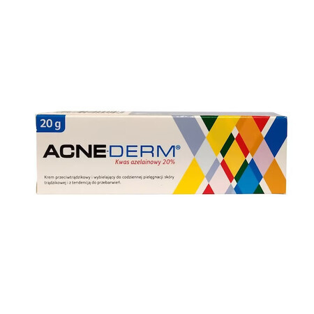 Crema antiacne Acne-Derm, acido azelaico 20%, 20 g, Unia