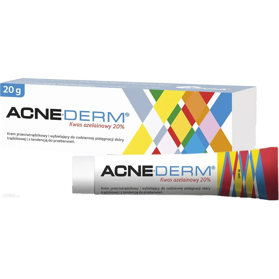 Crema antiacne Acne-Derm, acido azelaico 20%, 20 g, Unia