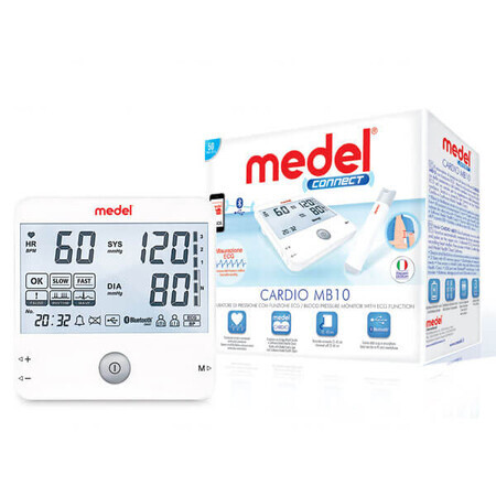 Misuratore di Pressione Medel Connect Cardio MB10 con Funzione ECG, 1 Pezzo