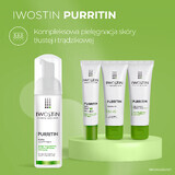 Iwostin Purritin, mousse nettoyante, peaux grasses et acnéiques, 165 ml