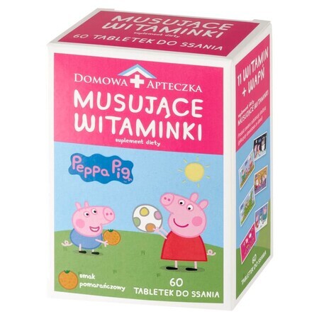 Vitamina C per Bambini - Compresse Effervescenti all Arancia Peppa Pig, 60 cpr - Farmacia Casalinga, Dai 3 anni