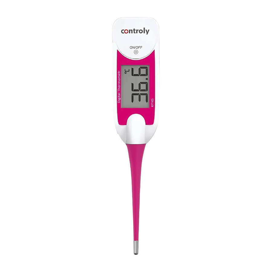 Termometro Digitale Controly Soft XL - Misurazione Precisa della Temperatura, Ampio Display, Design Elegante - Perfetto per Casa e Ufficio.