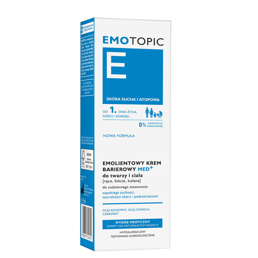 Emotopic, emolientowy krem barierowy, 75ml