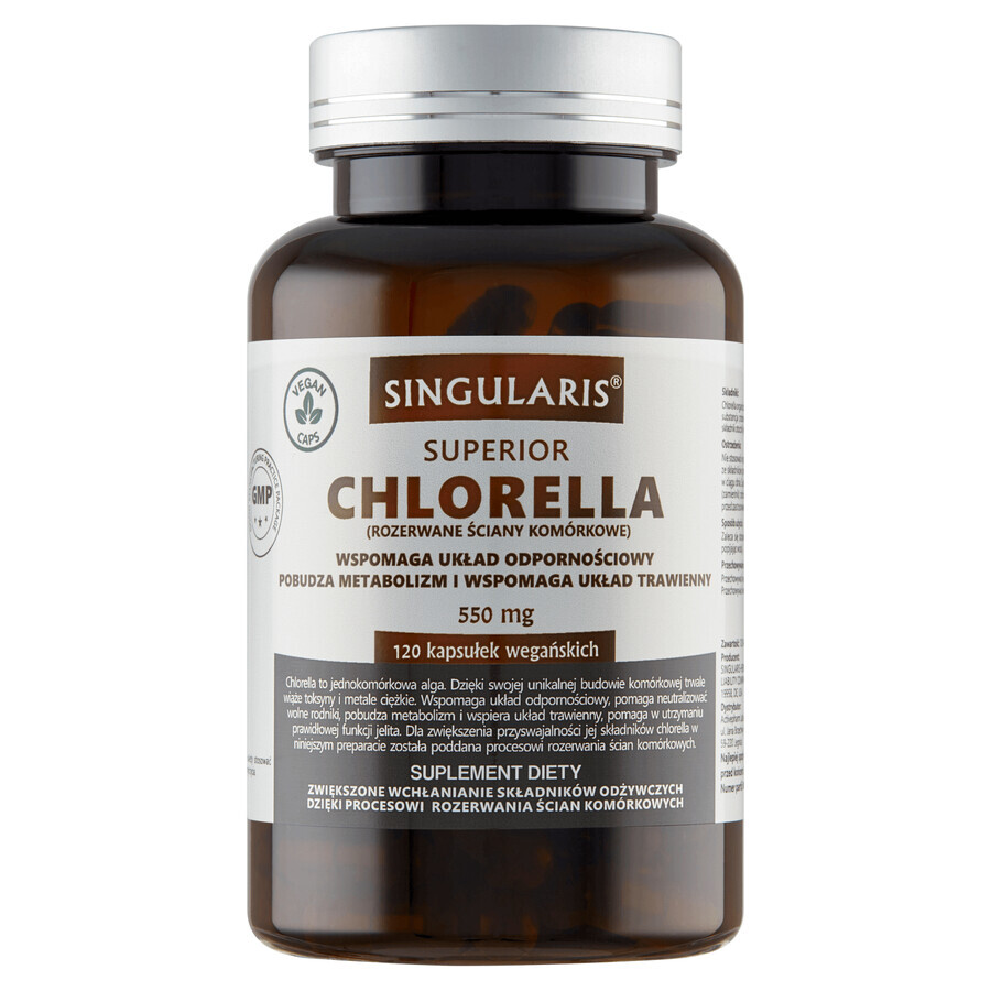Chlorella Premium Integratore Alimentare in Capsule da 120 - Detossifica e Purifica il Tuo Corpo con la Potenza della Natura.
