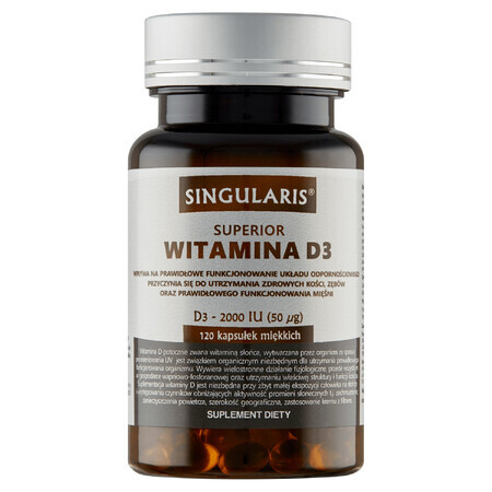 Singularis Superior, Vitamina D3 2000 UI, 120 capsule