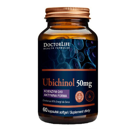 Ubichinolo - Formula Attiva per la Salute del Cuore, 50mg, 60 Capsule