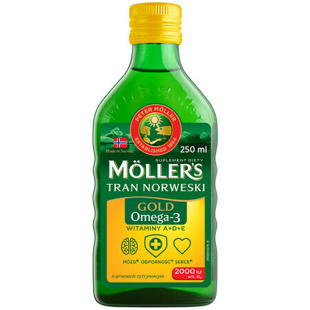 Moller s Oro Tran Norvegese Integratore Alimentare Liquido - 250 ml
