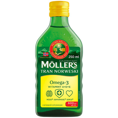 Mollers Tran Norweski cytrynowy pyn 250ml