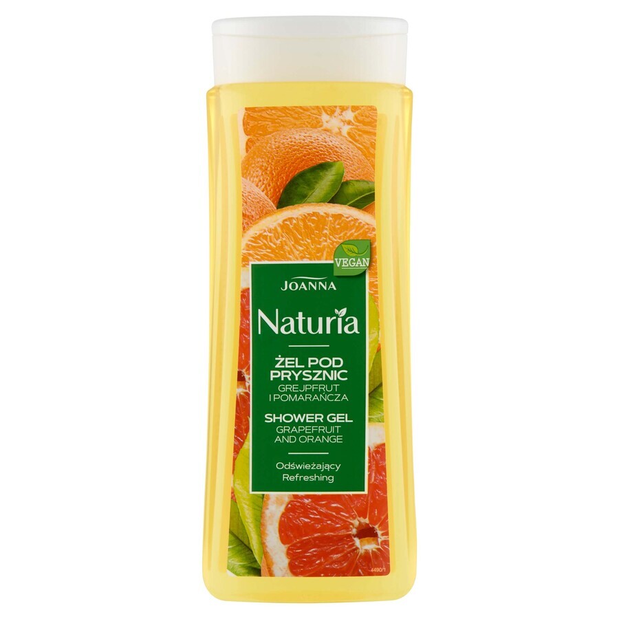 Joanna Naturia, gel de duș, grapefruit și portocale, 300 ml