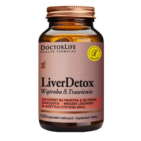 Doctor Life Liver Detox Liver and Digestion, 120 vegetarian capsules