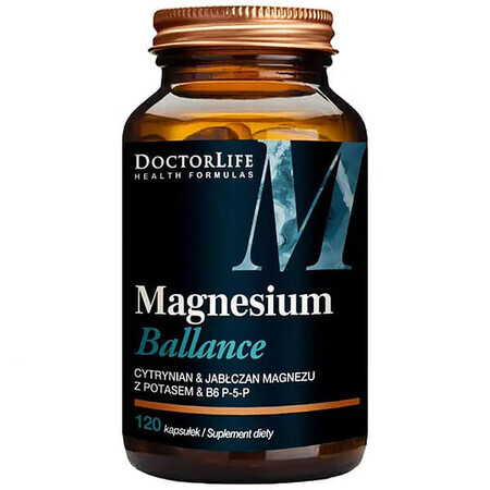 Doctor Life Equilibrio di Magnesio citrato e malato di magnesio, 240mg, 120 capsule