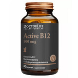 Doctor Life, Active B12, vitamin B12 500 mcg, Methylcobalamin, 60 capsules