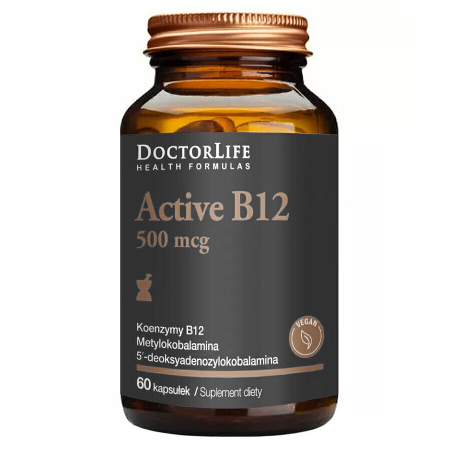 Vitamina B12 Attiva Dottor Life 500mg, 60 Capsule
